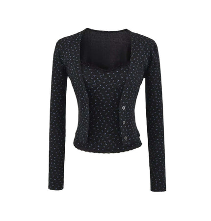 Cardigan a V a righe – Vestibilità casual