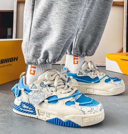 Baskets décontractées respirantes imprimées en 3D