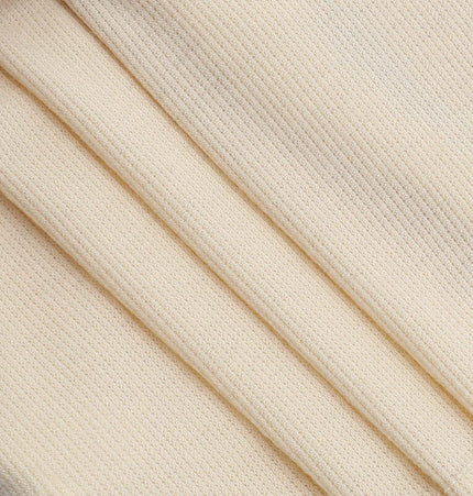 Close-up of smooth, lightweight fabric used in the Split Neck Suspender Top – Slim Fit, showcasing its texture and quality.