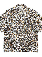 Apricot white leopard print