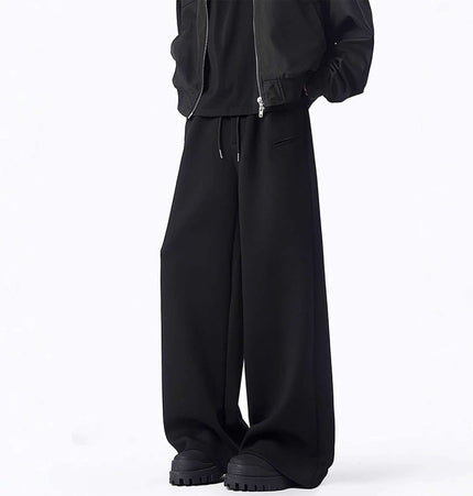 Oversized Winter Casual Long Pants in black, showcasing bold street style and all-day comfort for winter wear.