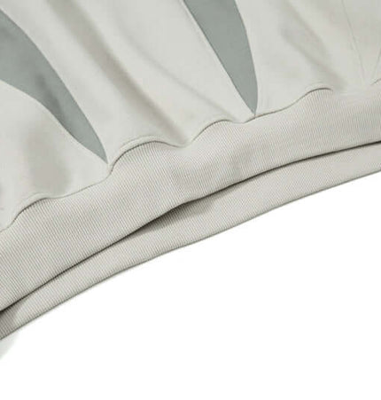 Color-Block Hooded Jacket – Loose Fit showcasing the stylish color-block design and soft fabric details.