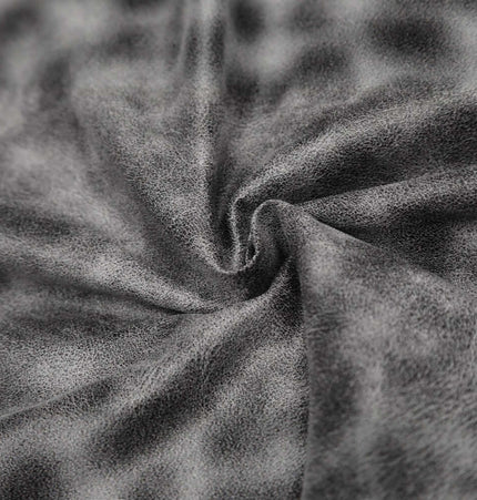 Close-up of the soft fabric used in the Hooded Fur Collar Jacket – Loose Fit, showcasing its textured gray material.