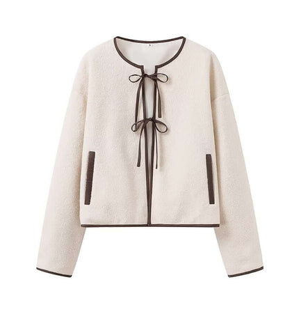 Exclusive Round Neck Lace Up Edge urban aesthetic - Image 6