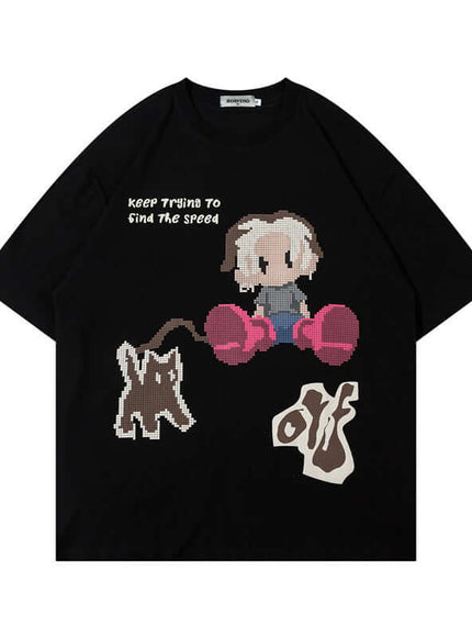 Black short sleeve shirts with Grozavu logo