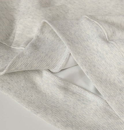 Detail view of the fabric and stitching of the Casual Pullover Sports Hoodie - Relaxed Fit.