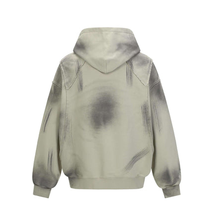 Creative Vintage Hoodie – Loose Fit back view with unique painted graphic and soft fabric.