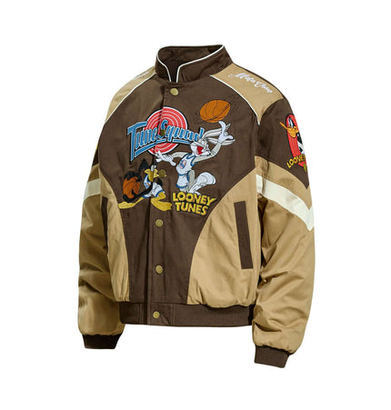 Jachetă de baseball cu blocuri de culoare - Croială lejeră