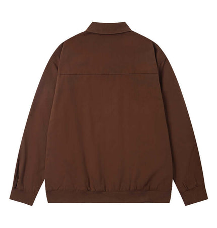 Jachetă cu broderie de pisică - Croială lejeră