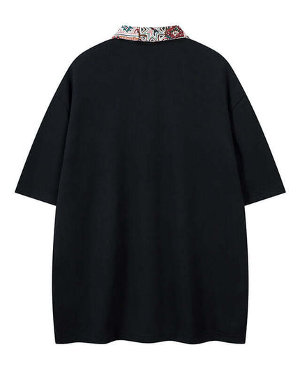 Maison Grozavu Refined Basalt Shirt in signature tone — front view showing the clean back yoke detail