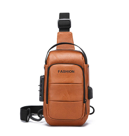 Geantă de piept încrucișată cu încărcare USB