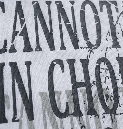 Retro Washed Face Letter TShirt – Loose Fit graphic print detail on fabric