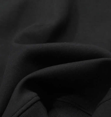 Vintage Gothic Zip-Up Hoodie – Slim Fit fabric detail showcasing soft cotton blend texture.