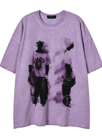 Close-up of Dark Grey signature boxy tee fabric