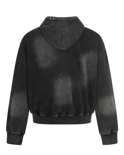 Maison Grozavu Onyx Crewneck Volume in signature tone — front view showing the precise sleeve cut