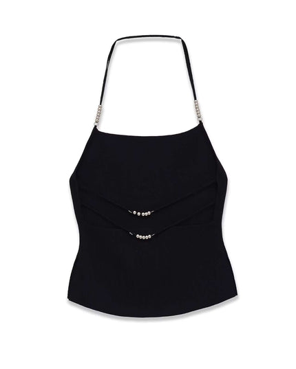 Maison Grozavu Sable Tank Loom in signature tone — front view showing the clean back yoke detail