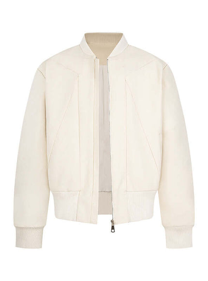 Apricot triangle cut jacket with Grozavu logo