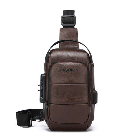 Geantă de piept încrucișată cu încărcare USB