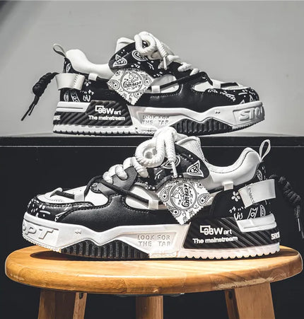 3D Printed Breathable Casual Sneakers