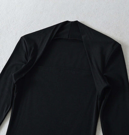 Blusa de Manga Larga con Escote Cuadrado