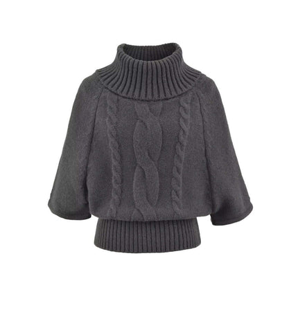 Suéter Capa de Punto Trenzado – Corte Suelto