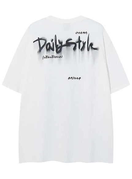 Close-up of Black cat graphic cropped tee fabric