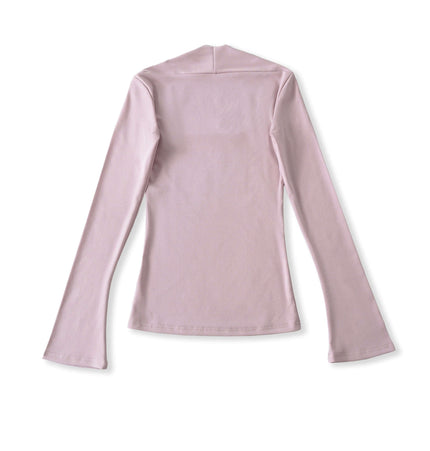 Bluză cu mânecă lungă și decolteu pătrat