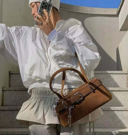 Geantă mică de umăr în stil stradal