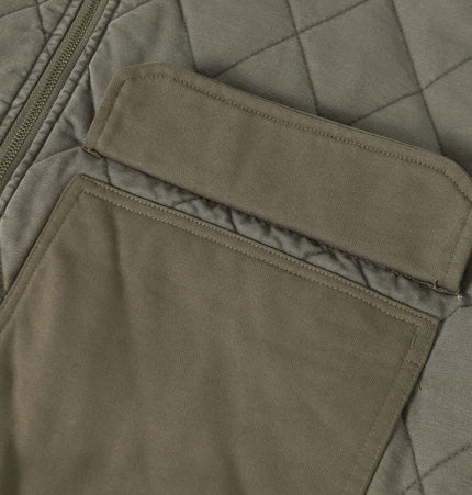 Casual Distressed Zipper Hoodie – Loose Fit close-up of textured fabric and pocket details