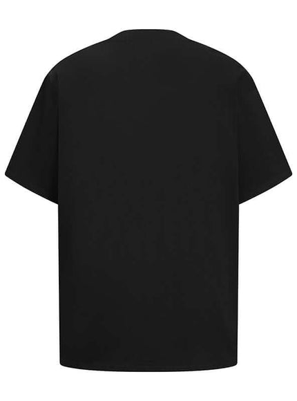 White print t-shirt short sleeve with Grozavu logo