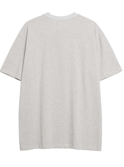 Close-up of Black bubble letter print short top fabric