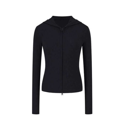 Veste à capuche zippée ajustée