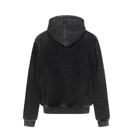 Felpa Lavata e Distressata - Vestibilità Ampia