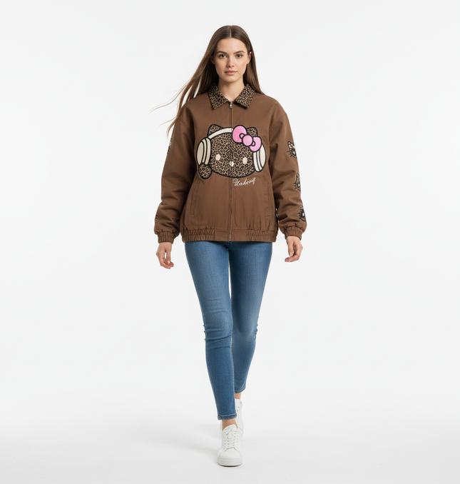 Cartoon Patch Jacket - Loose Fit