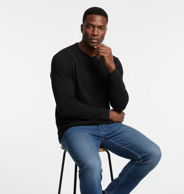 Stand Collar Button Hoodie – Loose Fit