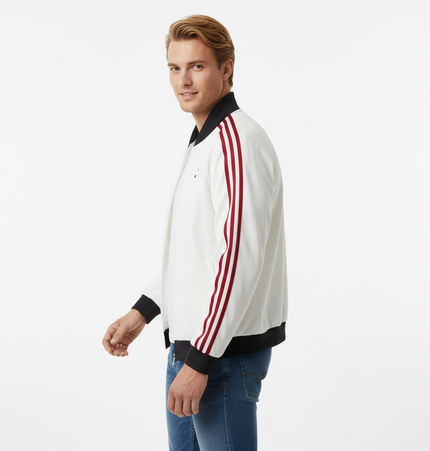 Three-Stripe Sports Jacket - Loose Fit