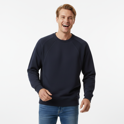 Round Neck Patchwork Pullover Hoodie