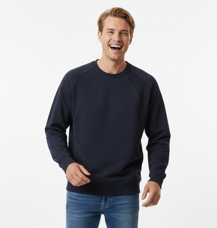 Round Neck Patchwork Pullover Hoodie