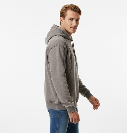 American Retro Washed Hoodie – Loose Fit