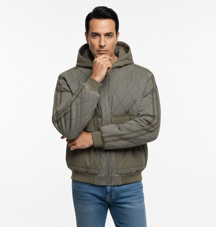 Casual Distressed Zipper Hoodie – Loose Fit