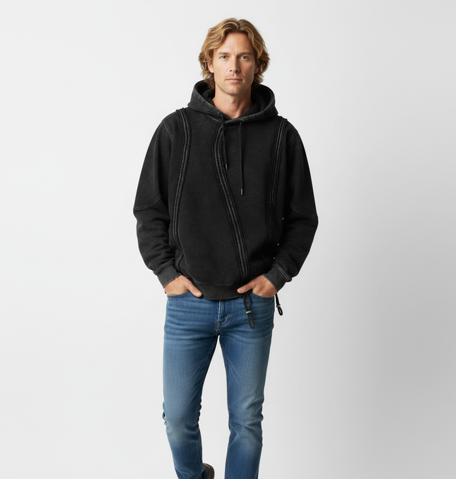 Vintage Washed Hoodie - Loose Fit