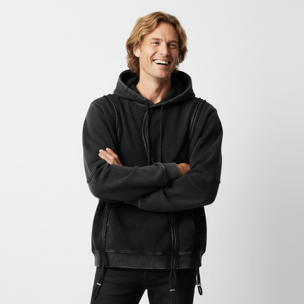 Vintage Washed Hoodie - Loose Fit