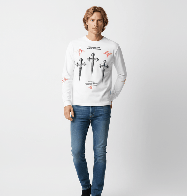 Casual Loose Waffle Knit Top featuring a playful cartoon print, ideal for casual wear during spring and autumn.