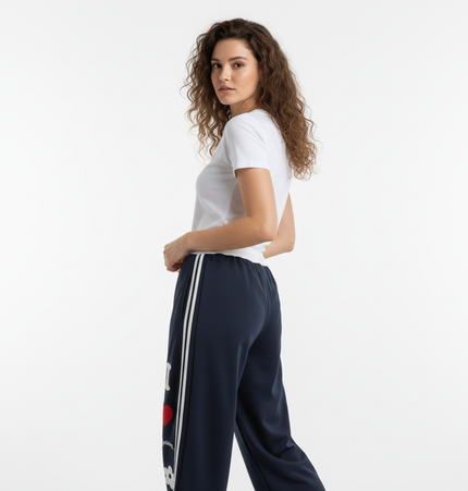 Towel Embroidery Heart Sweatpants
