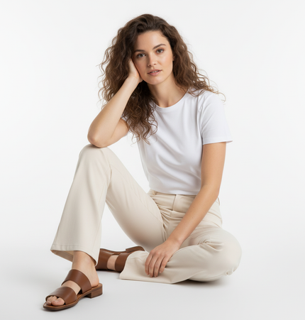 High Elastic Micro Flare Casual Pants