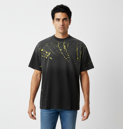 Retro Splatter Print TShirt – Loose Fit
