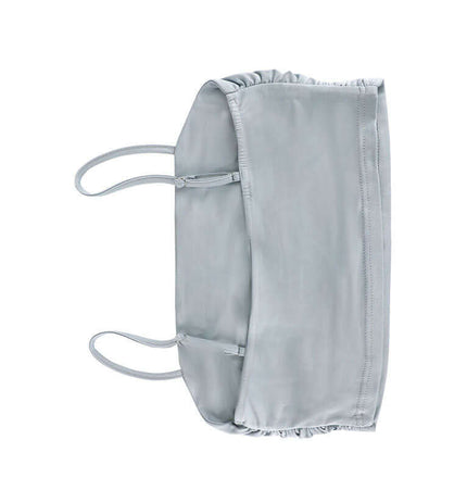 Strapless Sports Bralette Tank Top – Slim Fit in light grey fabric with adjustable straps.