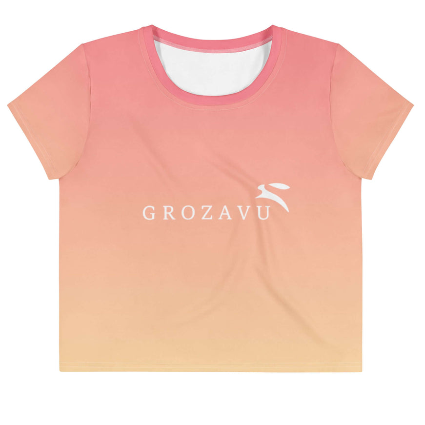 Boxy Crop T-Shirt by Grozavu - Full Front View