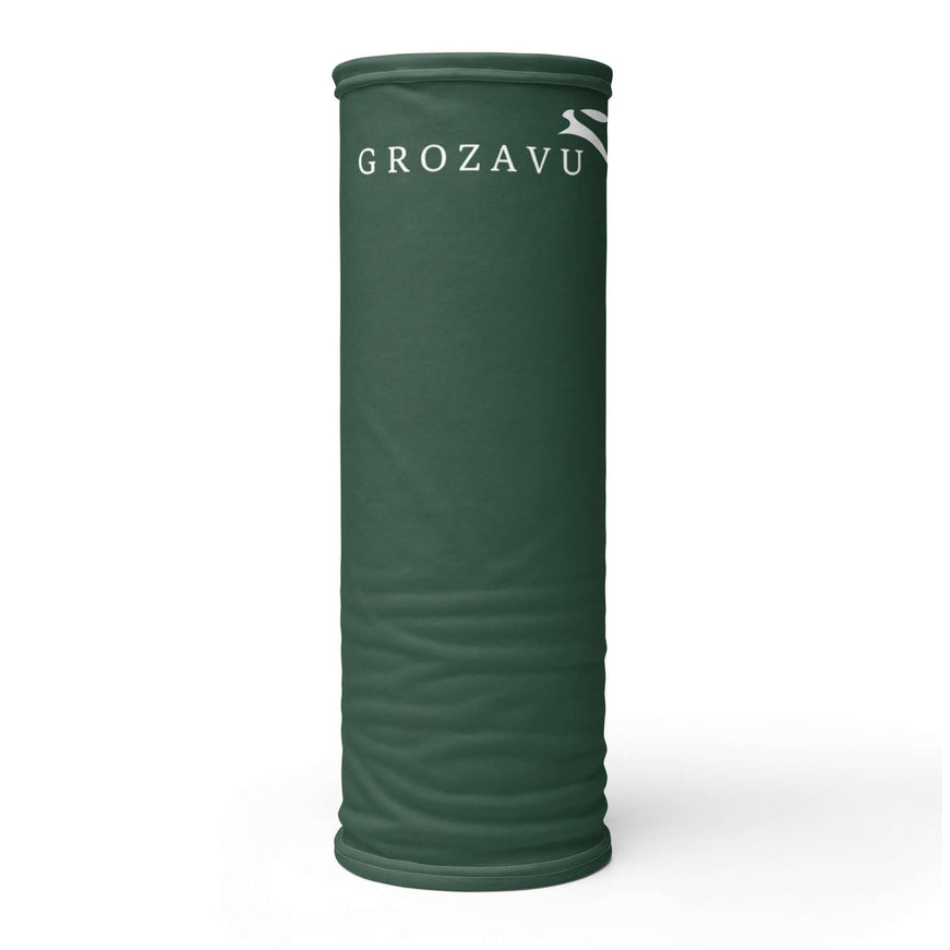 neck gaiter with Grozavu logo