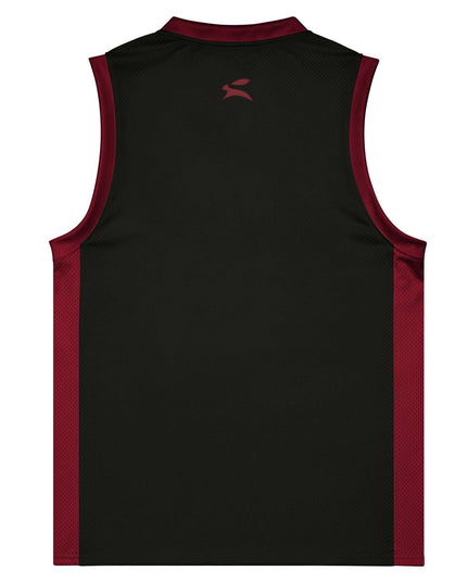 Maison Grozavu Eclipse Tank Cut — rear view of the open back panel with ribbed armhole detailing
